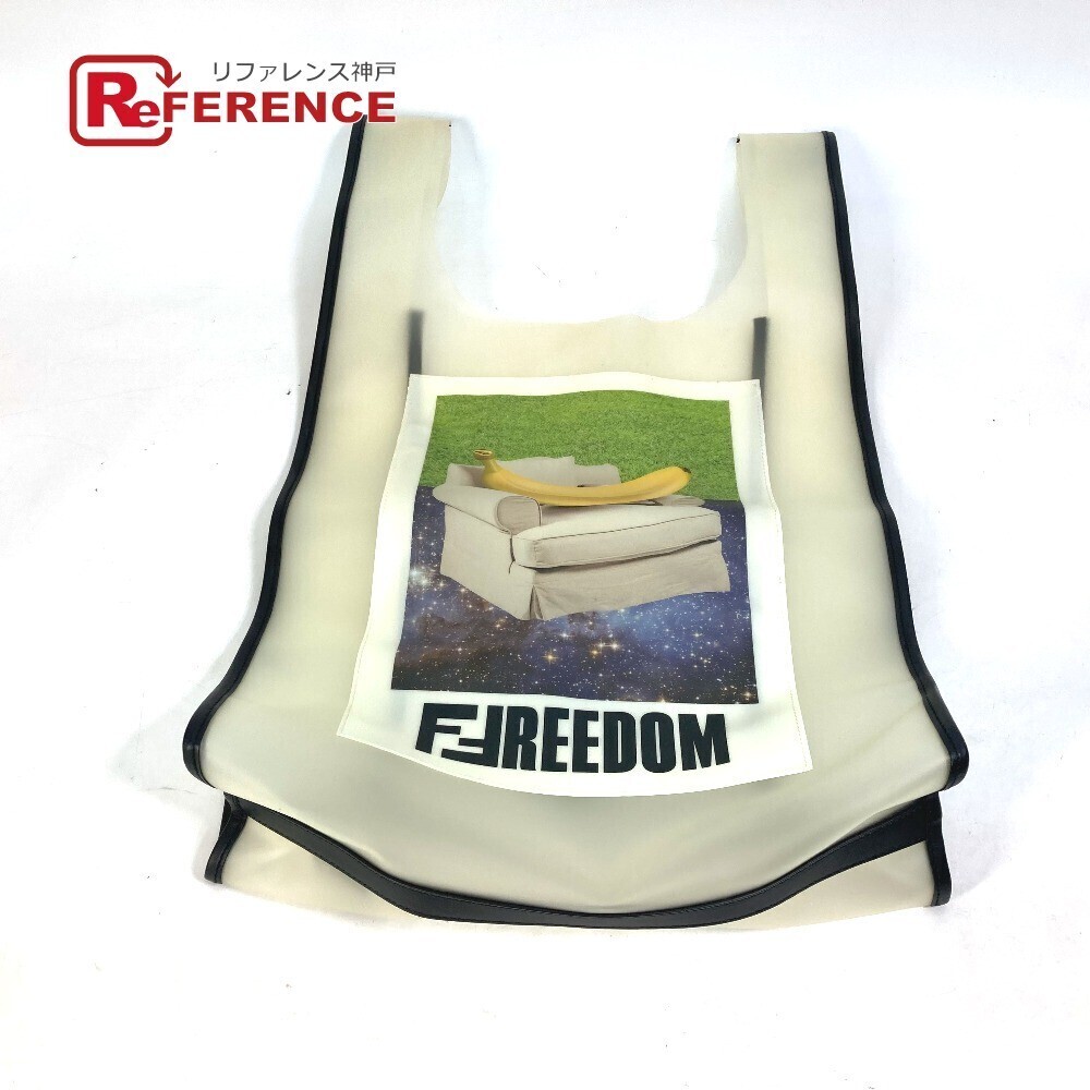 FENDI Banana Fruit DOM Logo Eco Bag Handbag Vinyl Clear